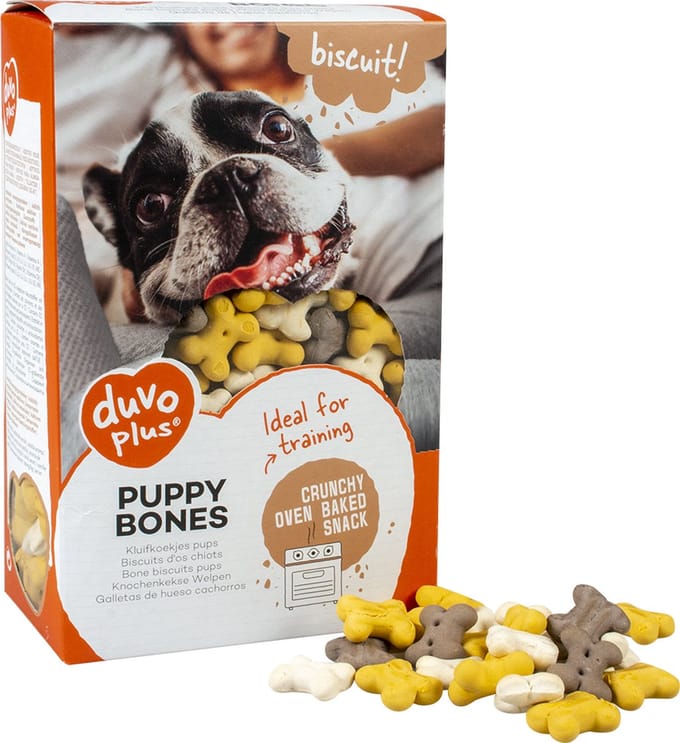 Duvo+ Biscuit! Puppy Kluifjes - Hondensnack - 500gr