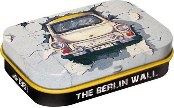 Trabant The Berlin Wall Pepermunt Doosje Inclusief Mints 4 x 6 cm