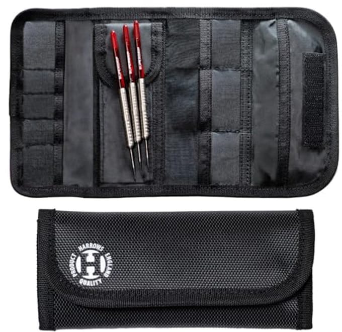 Compact Darts Wallet Geschikt voor 3 Darts | Professionele Darts Accessoires in Modern Zwart Design