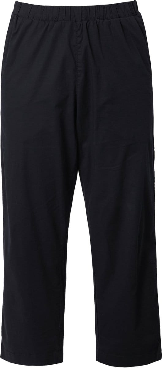 Ulla Popken - Dames - 7/8-chinobroek Ruby elastische tailleband wijde - Zwart - Maat 60