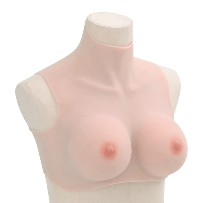 vidaXL Borstprothese E-cup silicone Kaukasisch