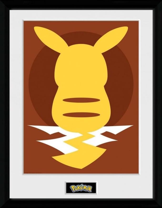 ABYstyle - POKEMON Framed print Pikachu Silhouette 25" - Afbeelding