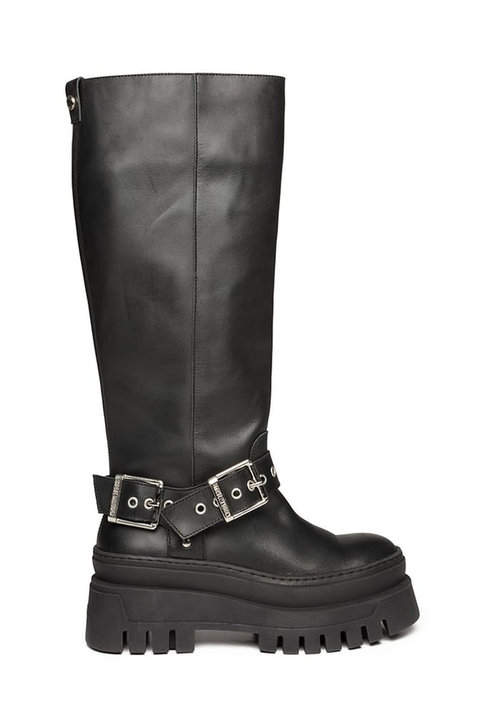 Steve Madden Cruz Boots Black Leather Taglia: 39 | Stivali Outlet | Donna | Nero