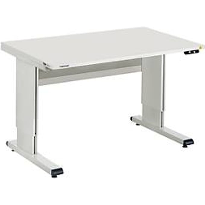 Treston werktafel serie WB, met handslinger, in hoogte verstelbaar, 1800 mm