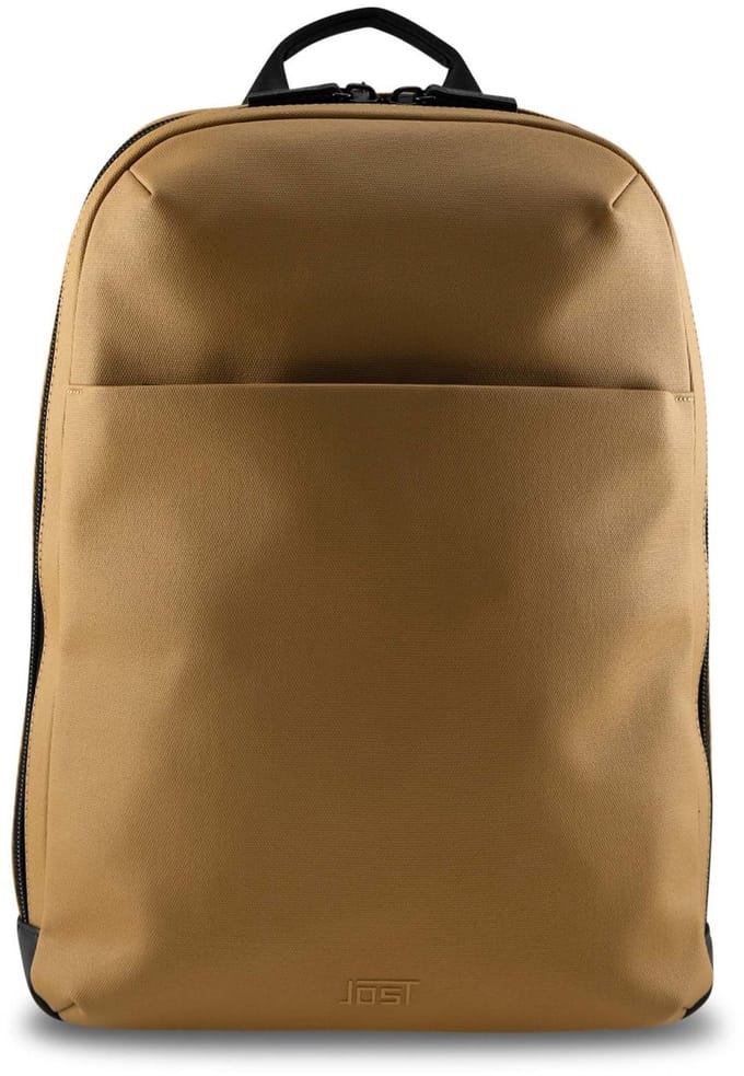 JOST Laptop rugzak Rugzak met laptopvak Borgholm Backpack Mustard Lichtbruin