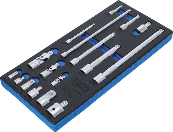 BGS Verlengings-, adapter- en scharnierset 17 delig