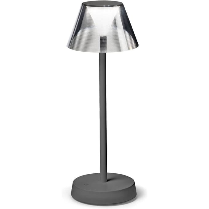 Ideal Lux Lolita LED terraslamp, accu, grijs