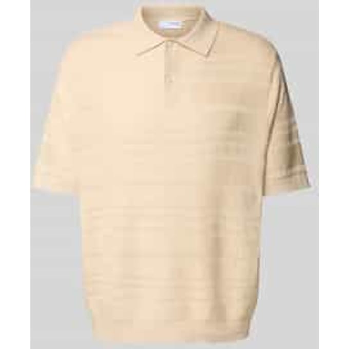 Relaxed fit poloshirt van puur katoen, model 'FOAM'