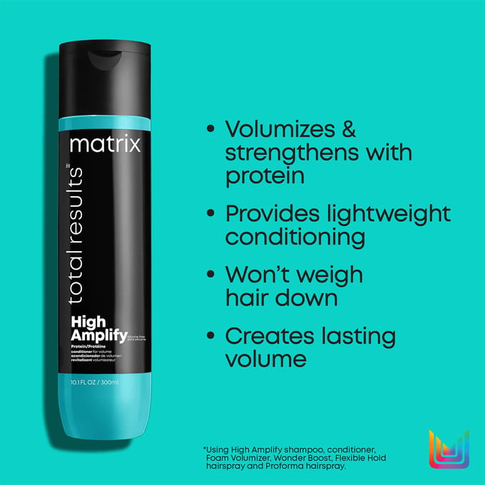 Matrix High Amplify Conditioner – Verzorgt en geeft fijn haar volume – 300 ml