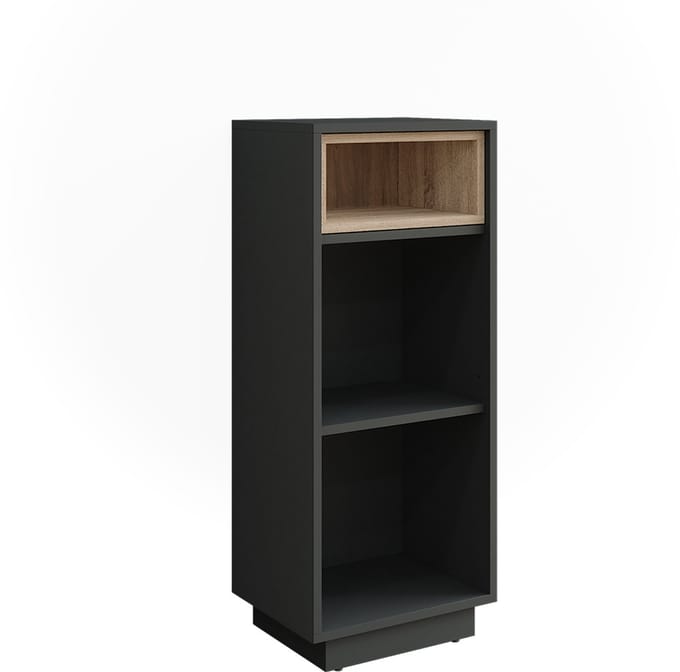 Vicco Beatrice Tussenkast – 38 x 93 cm met 3 compartimenten Antraciet/Sonoma