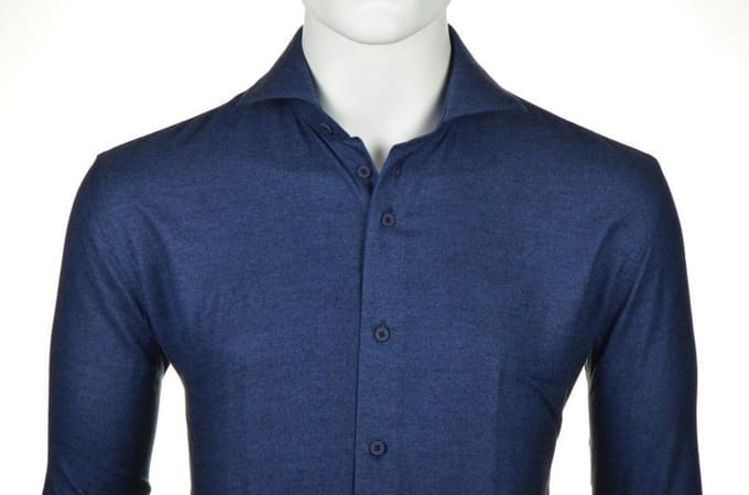 Eden Valley casual overhemd blauw