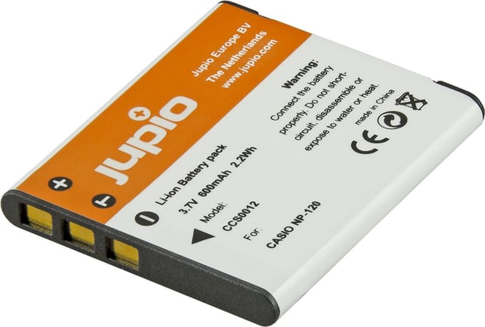Jupio NP-120 for Casio 600 mAh - Accu voor digitale camera