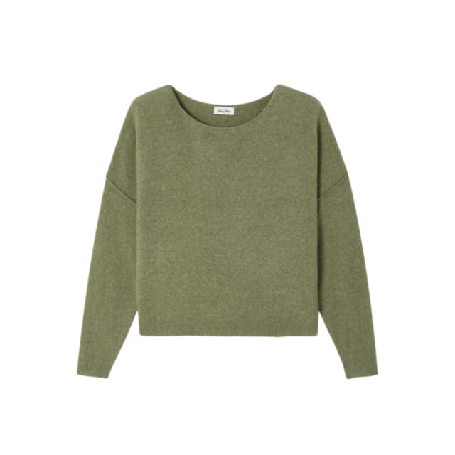 American Vintage Damsville Pullovers Olijf Dam225h26