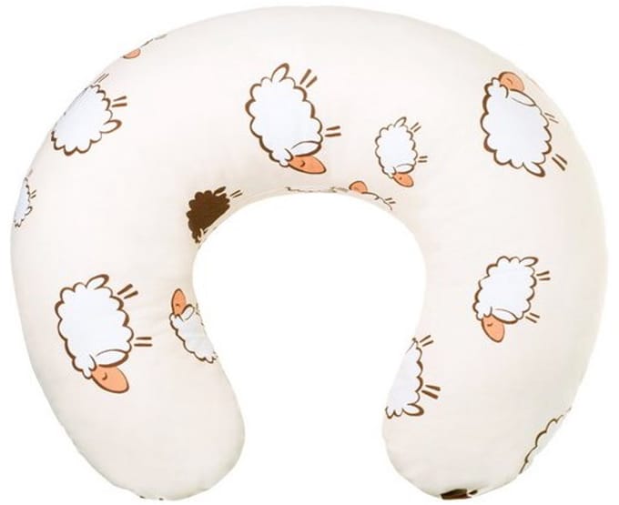 New Baby Sheep voedingskussen beige 125cm - Borstvoedingskussen