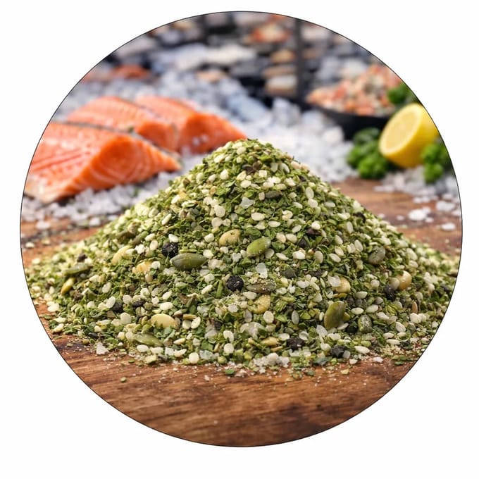 De Kruidenbaron - Zalm Topping/ Kruidenmix - strooibus 200 gram