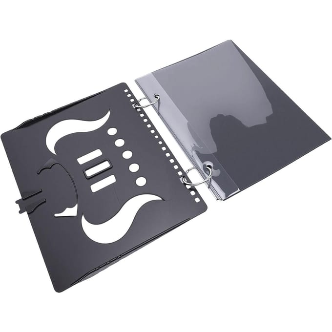 Flipmap 5 Transparant Venster Universele Draagbare Bladmuziekhouder voor Fanfare gray
