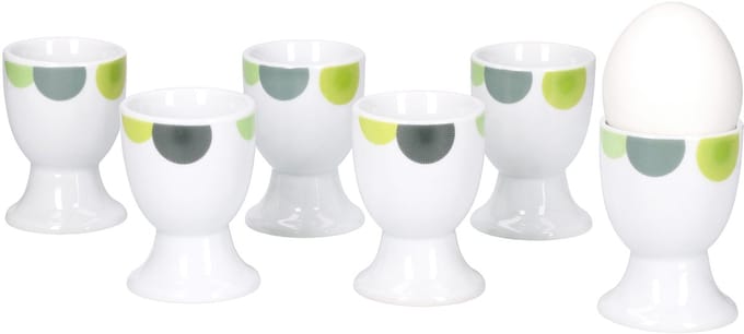 Set van 6 eierdopjes Rondo 4,8cm