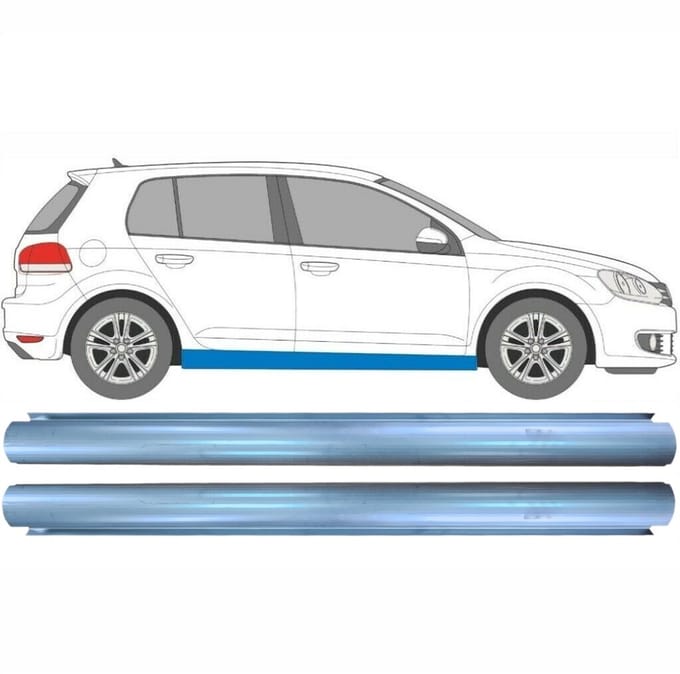 Reparatie dorpel voor Volkswagen Golf 6 2008-2013 / Links = Rechts / Set
