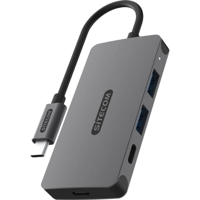 Sitecom - USB-C to 2x USB-A + 2x USB-C Hub - Voor Windows, Apple Mac en Chromebooks