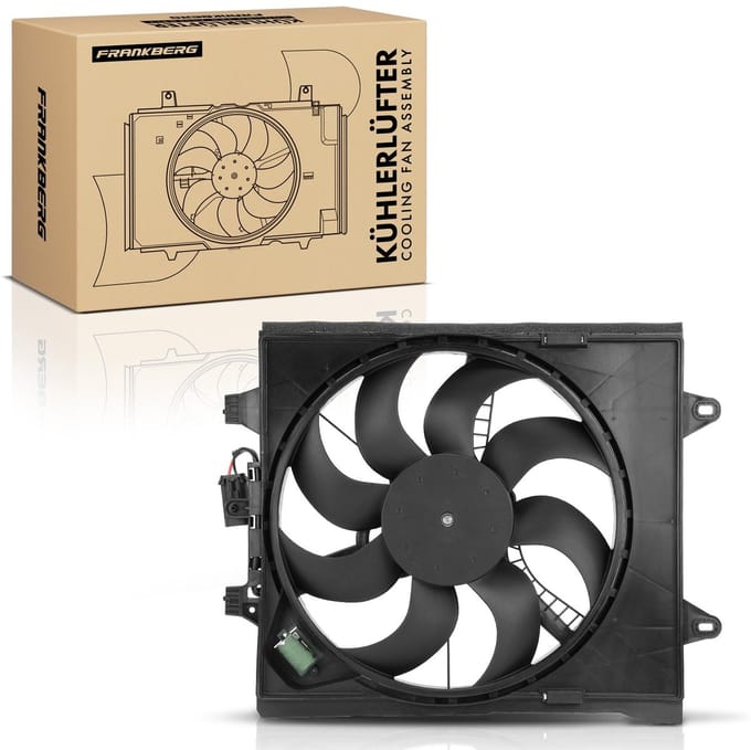 Frankberg 1x Motorradiator enkele ventilator