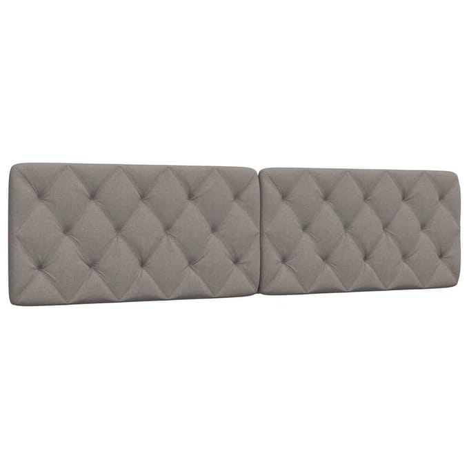 vidaXL - Hoofdbordkussen - 200 - cm - stof - taupe