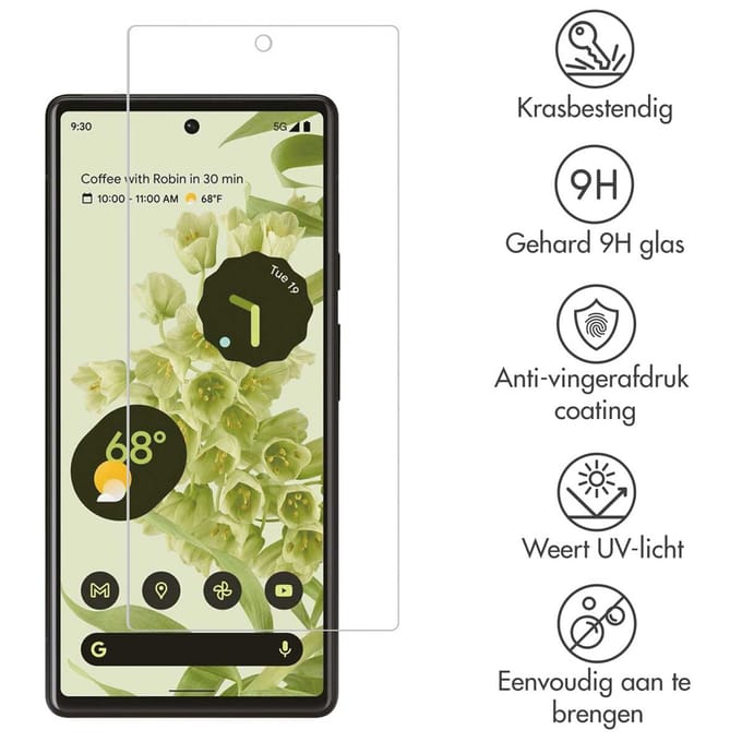 Accezz Screen Protector - Geschikt voor Google Pixel 6 - Gehard Glas Screenprotector