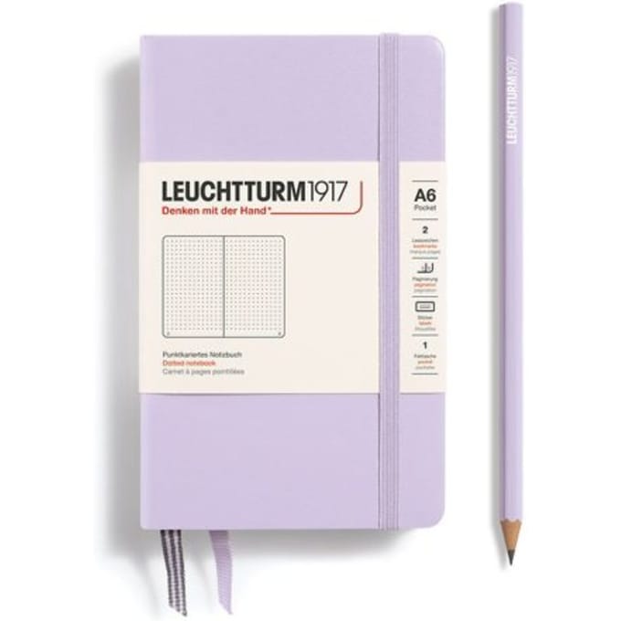 Leuchtturm1917 notitieboek, hardcover, pocket (a6), dotted, lila