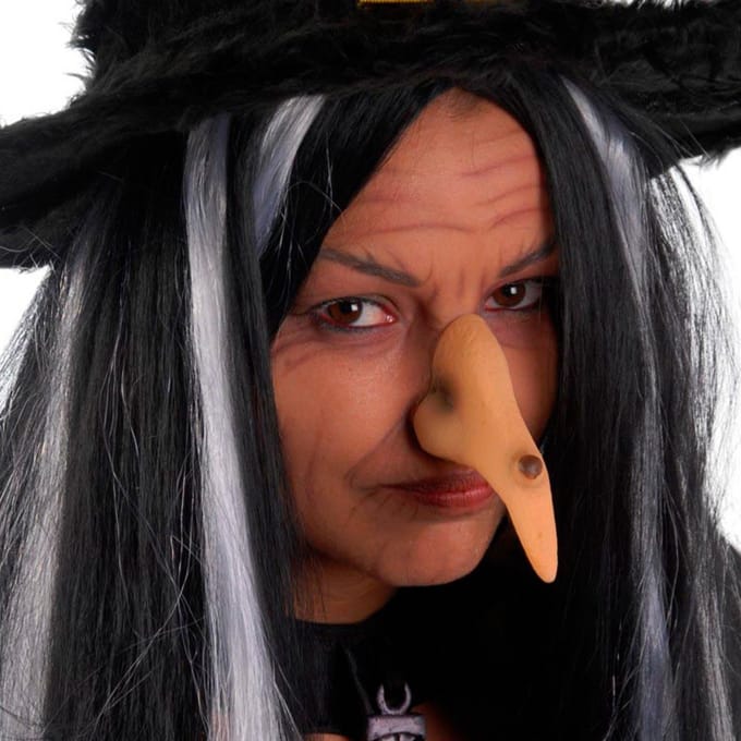 Fiestas Guirca - Heksenneus Latex met elastiek - Halloween - Halloween accessoires - Halloween verkleden