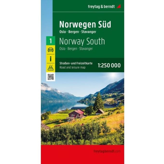 F&B Wegenkaart Noorwegen 1 - Zuid - Oslo, Bergen - F&B Wegenkaarten