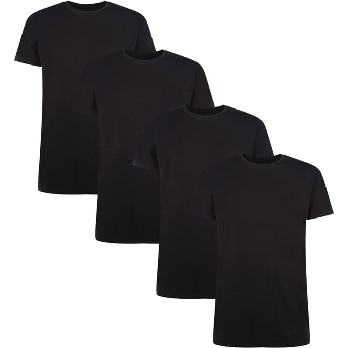 Bamboo basics T-shirt RUBEN Verpakking van 4