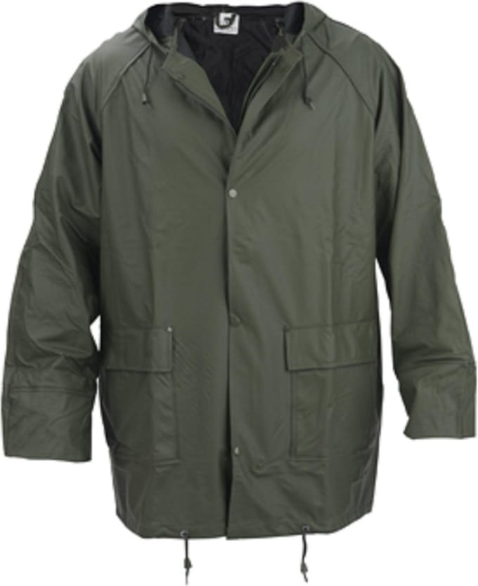 Regenjas SafeWorker Palau pu-flex, groen, maat XL