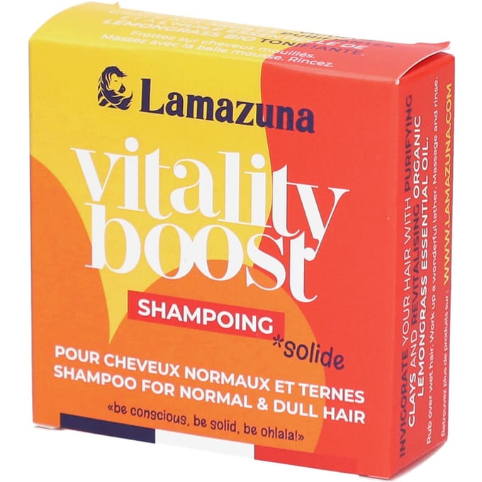 Lamazuna Shampoo bar normal hair - vitality boost 70 Gram