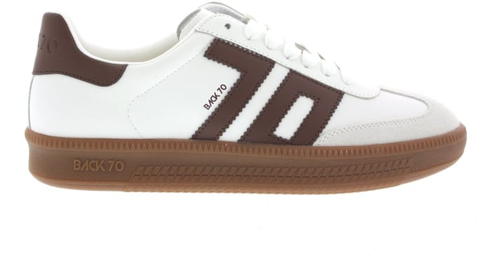 BACK70 Double Sneakers - Leer - Heren - Wit - Maat 41