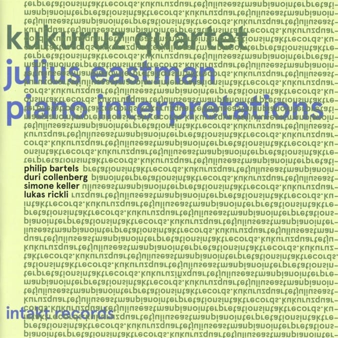 Kukuruz Quartet - Julius Eastman: Piano Interpretations (CD)