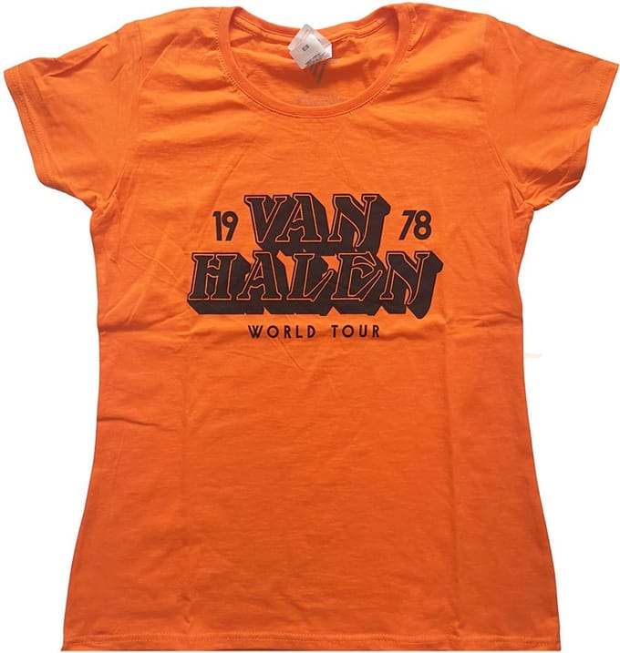 Van Halen - World Tour '78 Dames T-shirt - M - Oranje