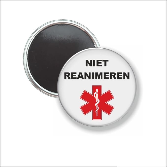 Button Met Magneet 58 MM - Niet Reanimeren - NIET VOOR KLEDING