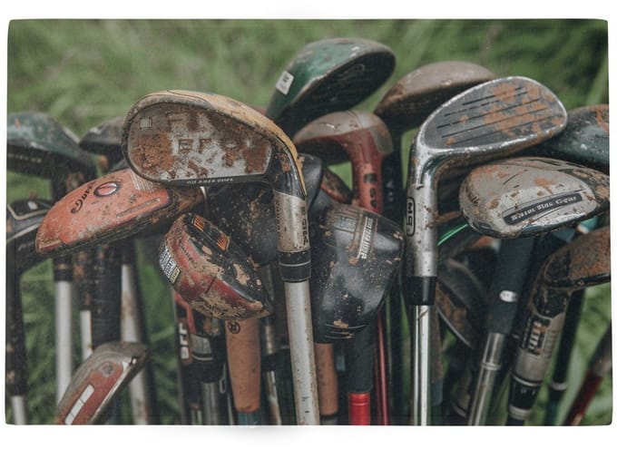 Deurmat Golf clubs 75x50cm