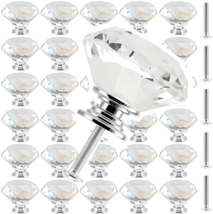 Dailygoods- Deurklink 30mm - Kristal Deurklinken - Handgrepen