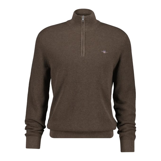 Pull half-zip in waffle knit Gant