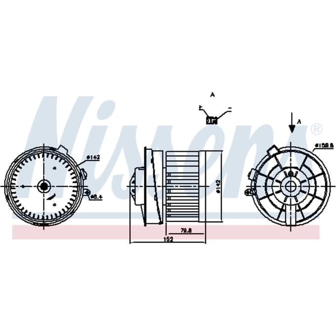 Binnenventilator NISSENS 87721