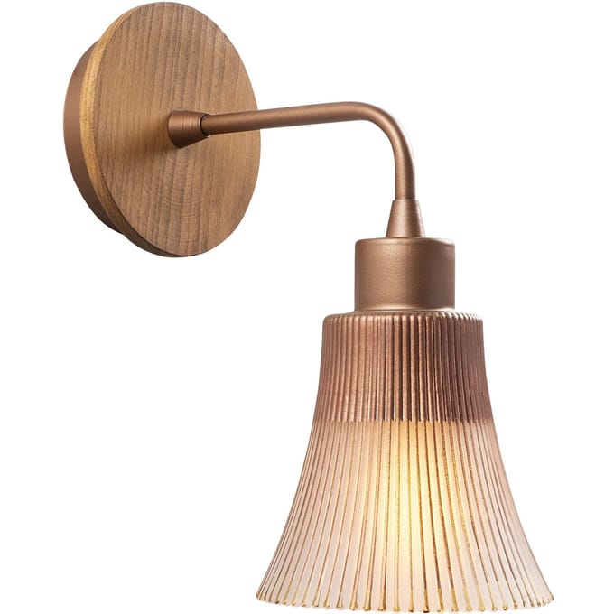 Asir - Wandlamp - Koper - 13 x 13 x 28 cm