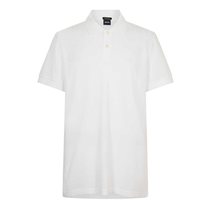 Boss Heren Firenze Katoenen Poloshirt (Wit)