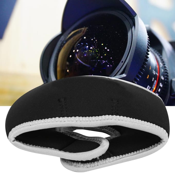 Kwaliteit Neopreen Fisheye Lens Beschermhoes Camera Lens Stofdichte Hoes Accessoire white