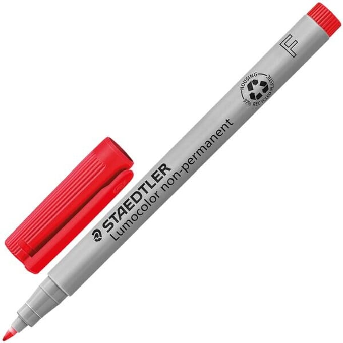 Viltstift Staedtler Lumocolor 316 non permanent F rood