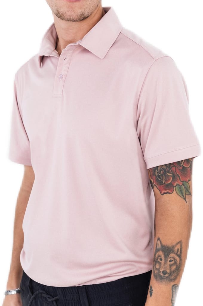 Func Factory mannen Poloshirt Mac lila melange maat M
