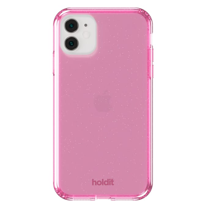 Holdit Glitter Case geschikt voor Apple iPhone 11 / Xr - Roze