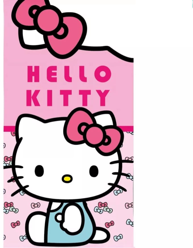 Hello Kitty strandlaken Lovely Day sneldrogend 70 x 140 cm - polyester