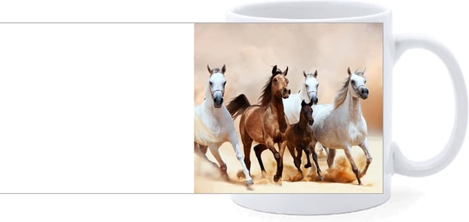 Beker - Volbloed Paarden met Veulen