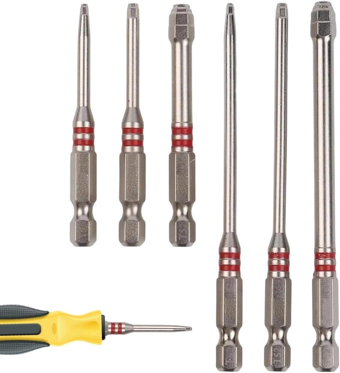 Schroefset - Gereedschap set - Doe-het-zelf projecten - Pagode zeskantkop - 6-delig - Metaal