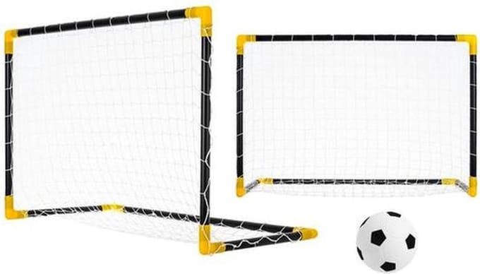 Voetbaldoel - Insportline Spartan Mini Goal set - 76 x 52 cm -  set van 2 stuks